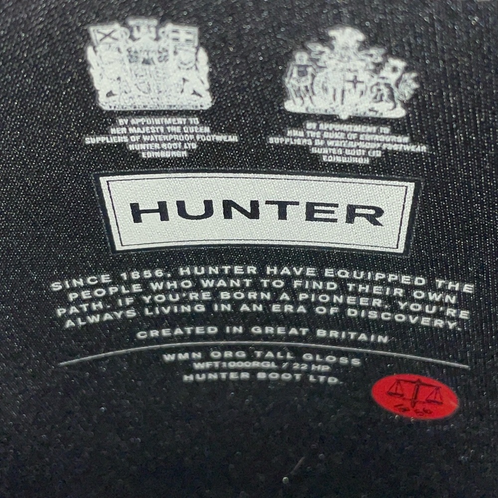Hunter Original tall black gloss women’s rain boots - Picture 6 of 16